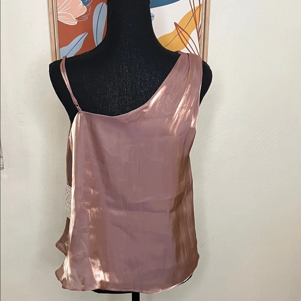 Free People Shimmy Shimmy Tank Blush Bronze Size XS NEW